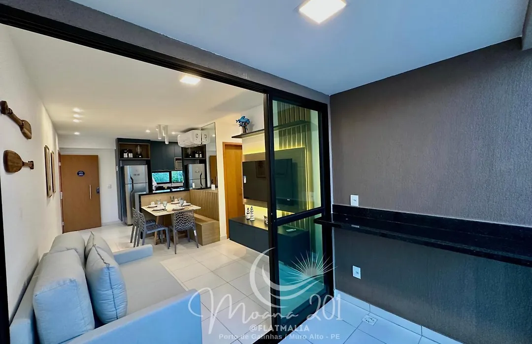 Flat 2 quartos em Muro Alto - Malia Beach Experience 201C-1